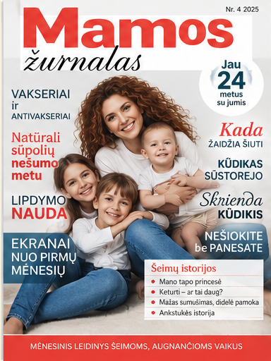 „Mamos žurnalas“ Nr. 4, 2025 viršelis