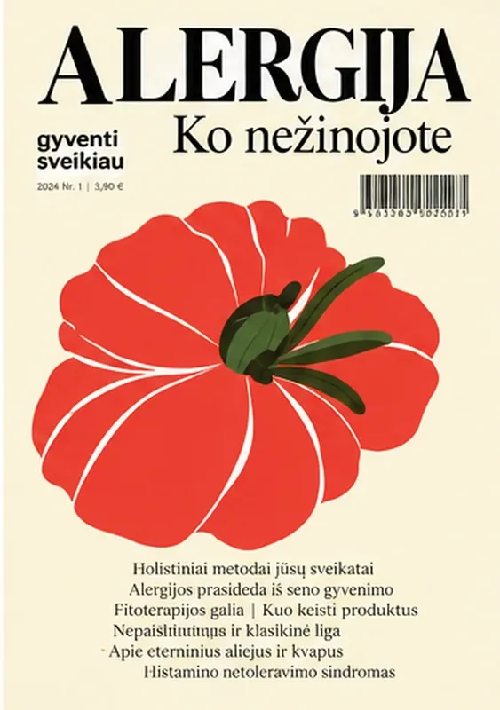 „Joga ir Ajurveda“ „Alergija“, 2026 viršelis