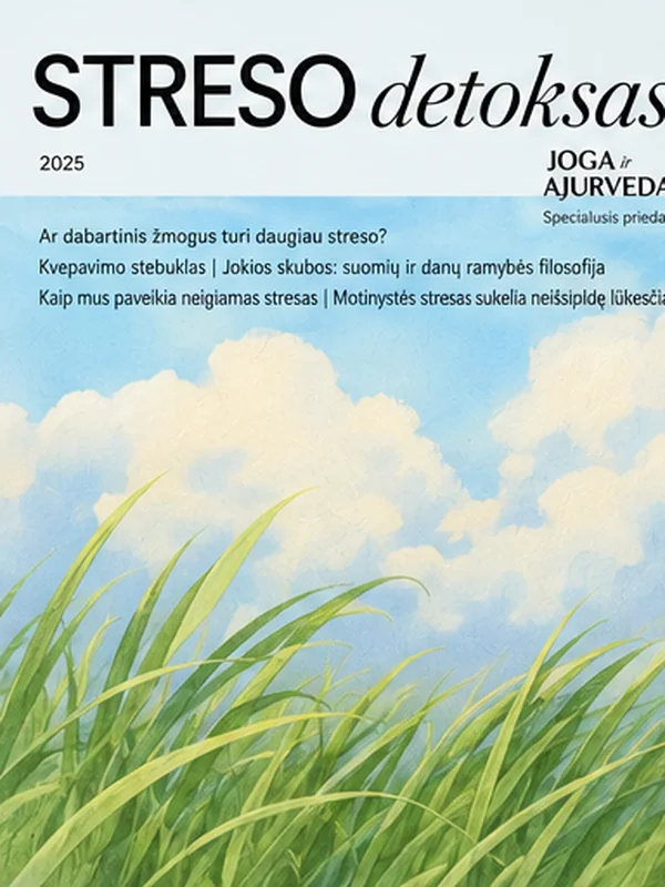 „Joga ir Ajurveda“ „Streso detoksas“, 2025 viršelis